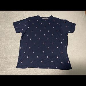 𝅺PING Pong Pro blue tee with pink palm trees size medium very good condition